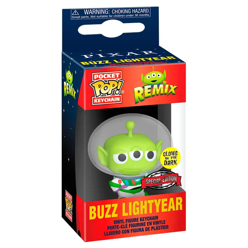 Pocket POP keychain Disney Pixar Alien Remix Buzz Glow Exclusive product photo