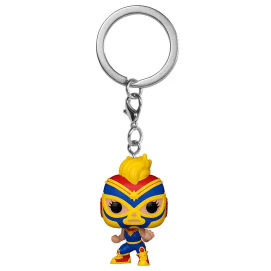 Pocket POP keychain Marvel Luchadores Captain Marvel La Estrella Cosmica product photo