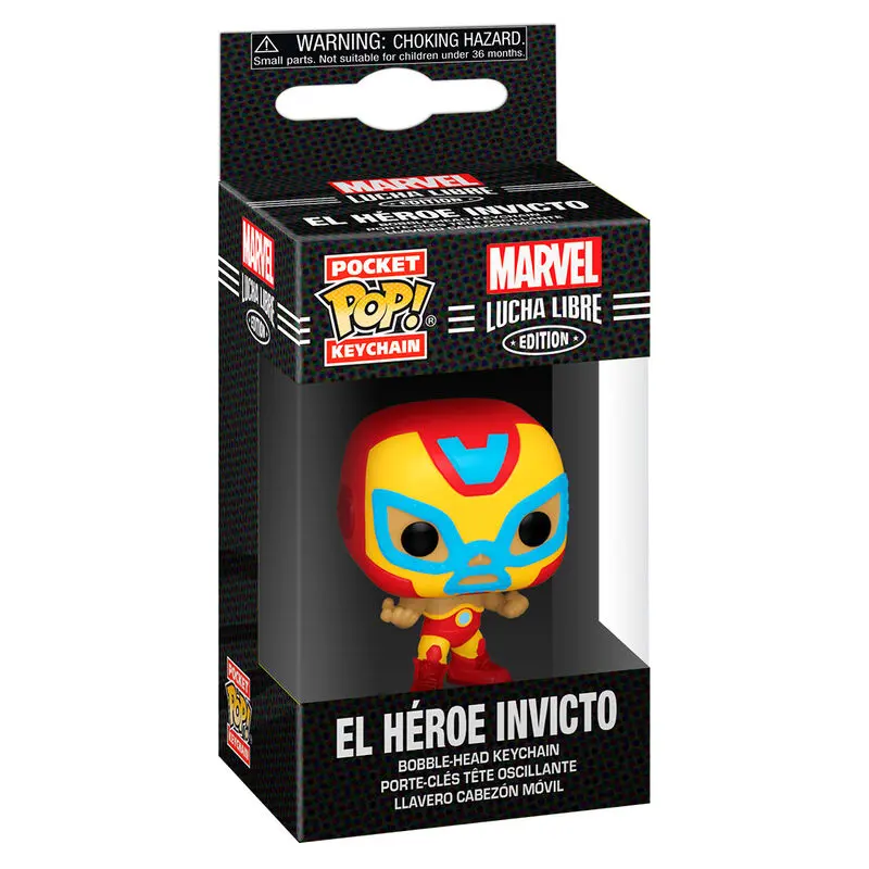 Pocket POP keychain Marvel Luchadores Iron Man El Heroe Invicto product photo