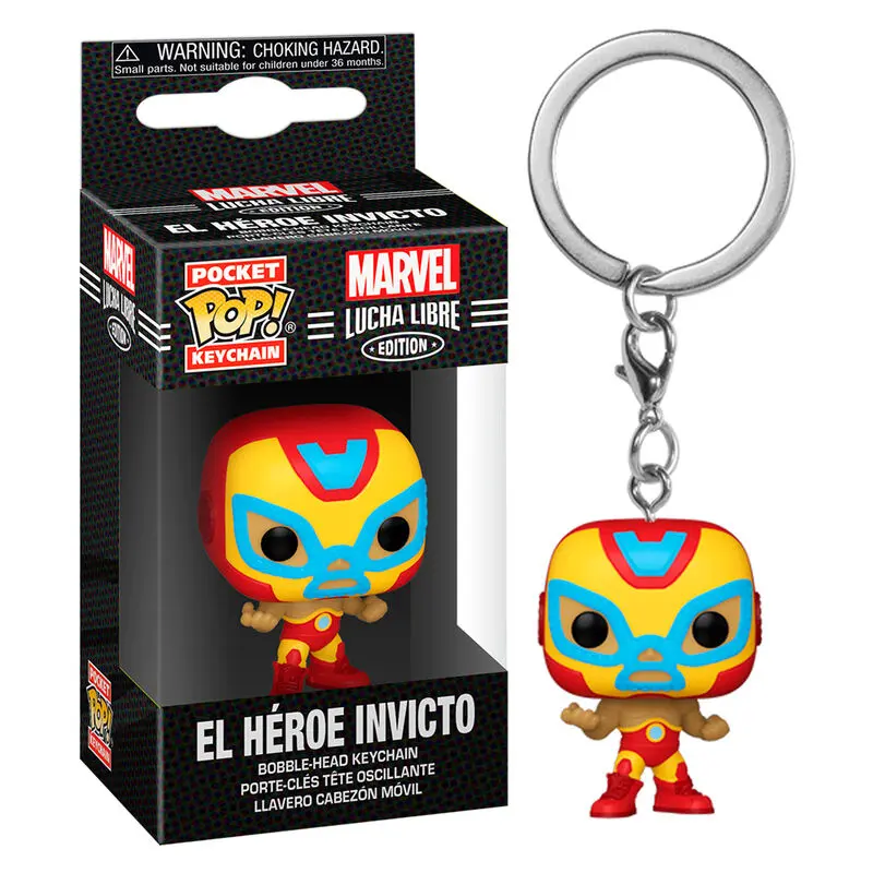 Pocket POP keychain Marvel Luchadores Iron Man El Heroe Invicto product photo