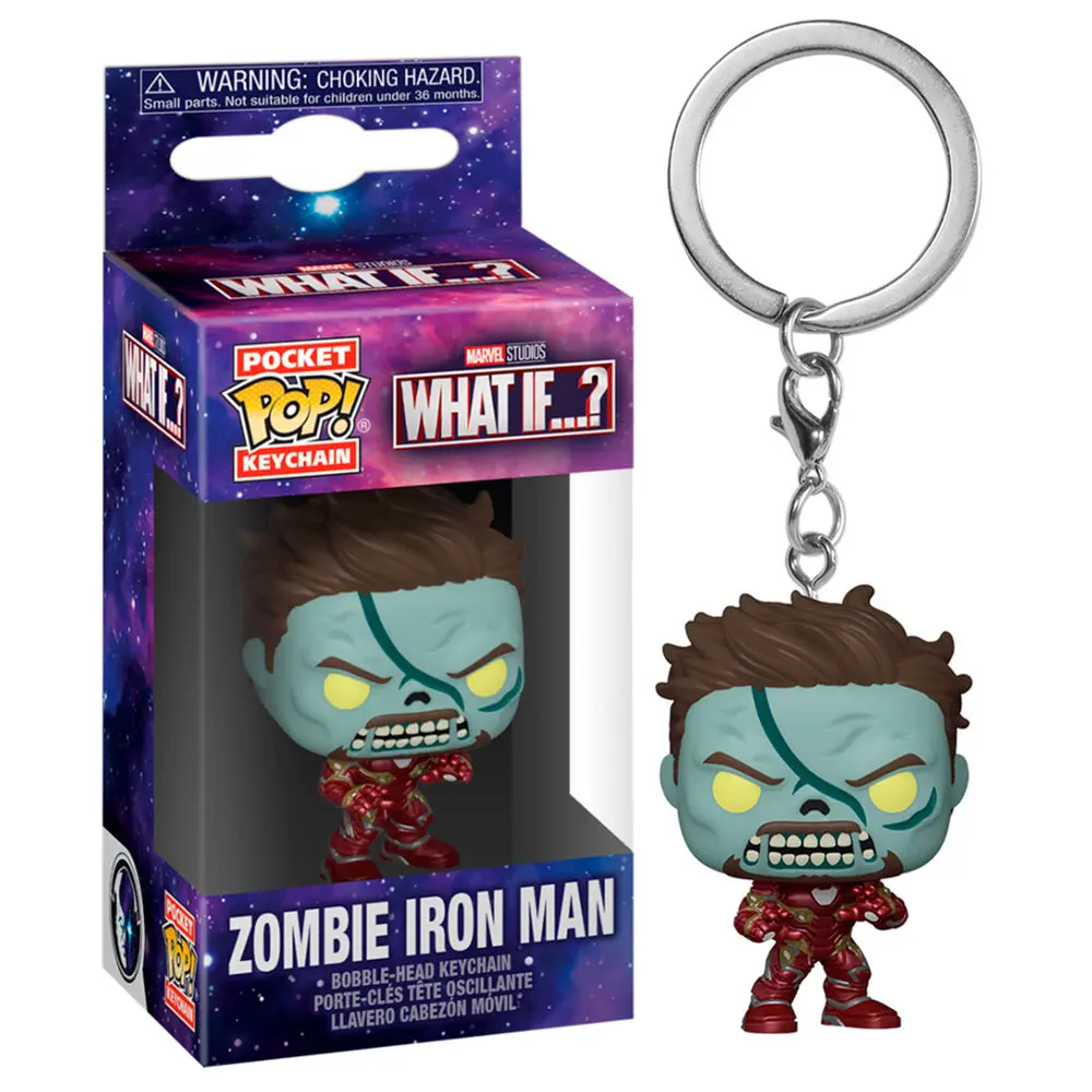 Marvel What If...? Pocket POP! Vinyl Keychains 4 cm Zombie Iron Man Display (12) product photo