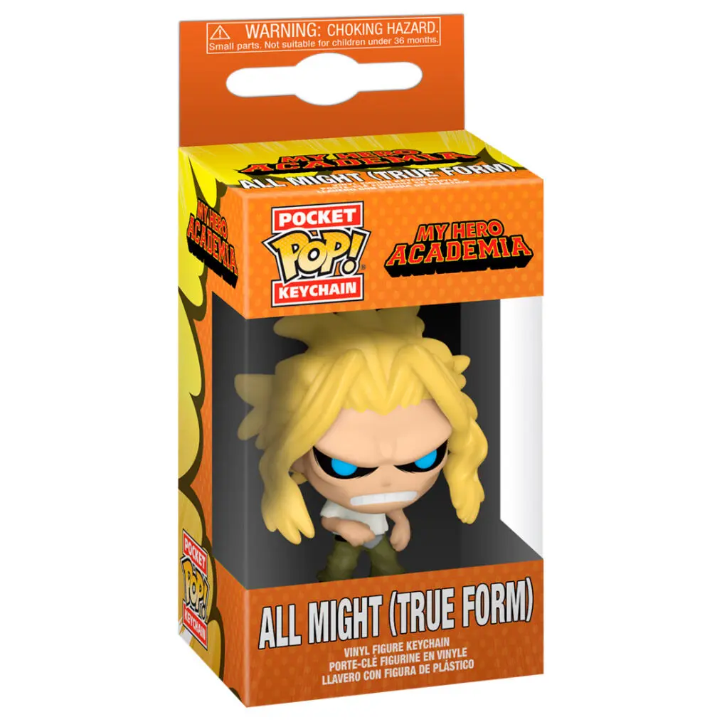 My Hero Academia Pocket POP! Vinyl Keychain All Might Weakened State 4 cm termékfotó