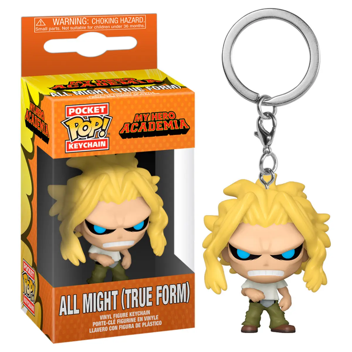 My Hero Academia Pocket POP! Vinyl Keychain All Might Weakened State 4 cm termékfotó