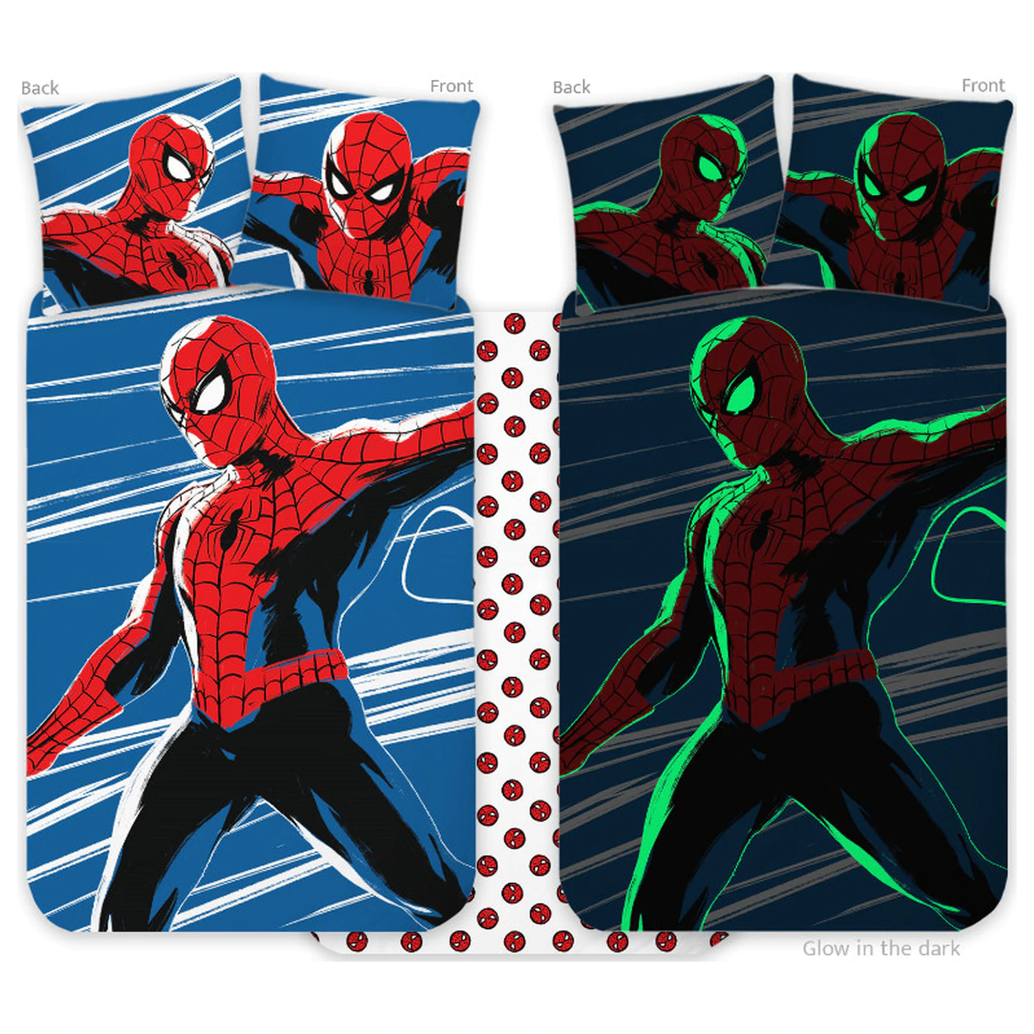 Spider-Man Agility Glow-in-the-Dark Kids' Duvet Cover for Toddlers product photo