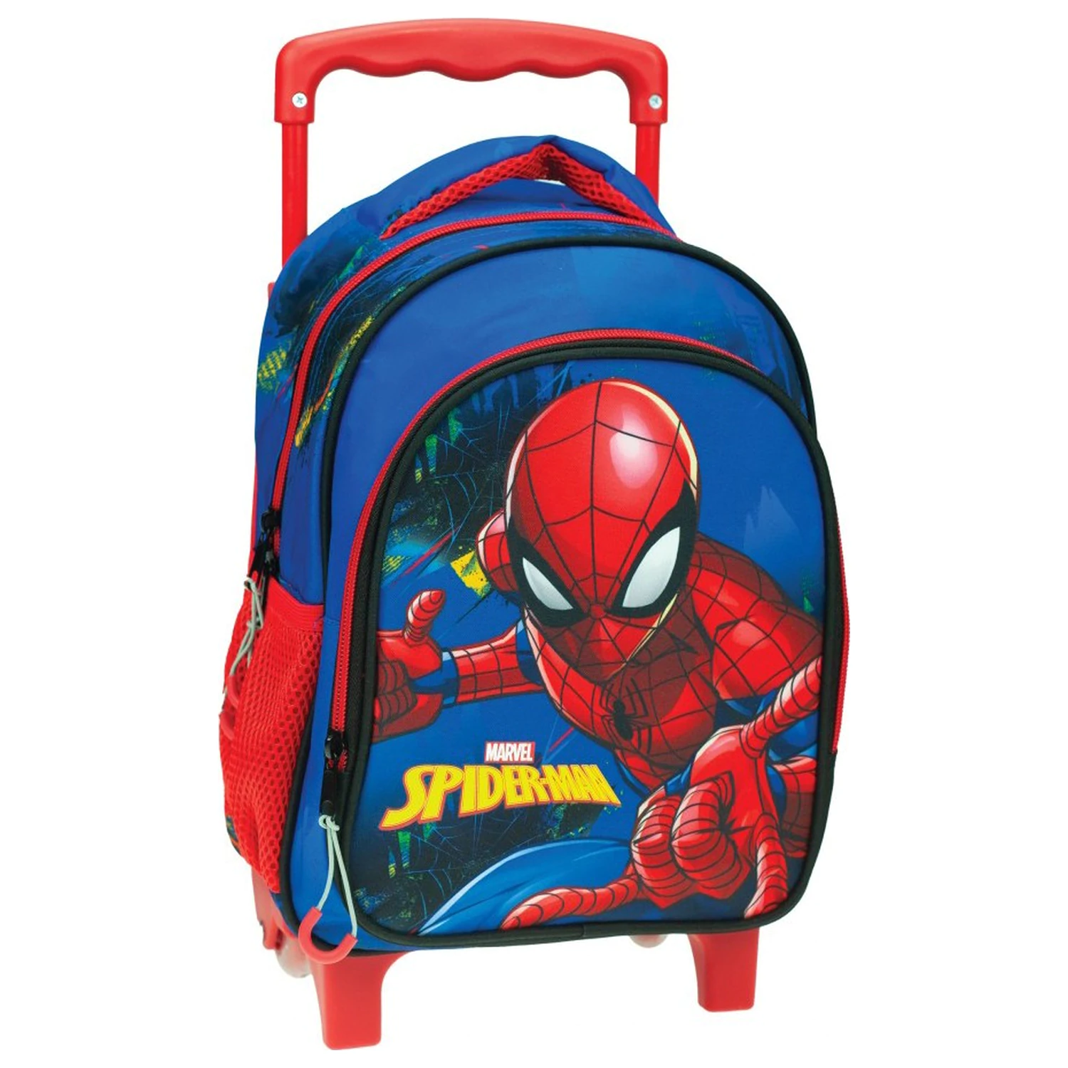 Spider-Man Blue Wheeled Preschool Backpack Bag 30 cm product photo