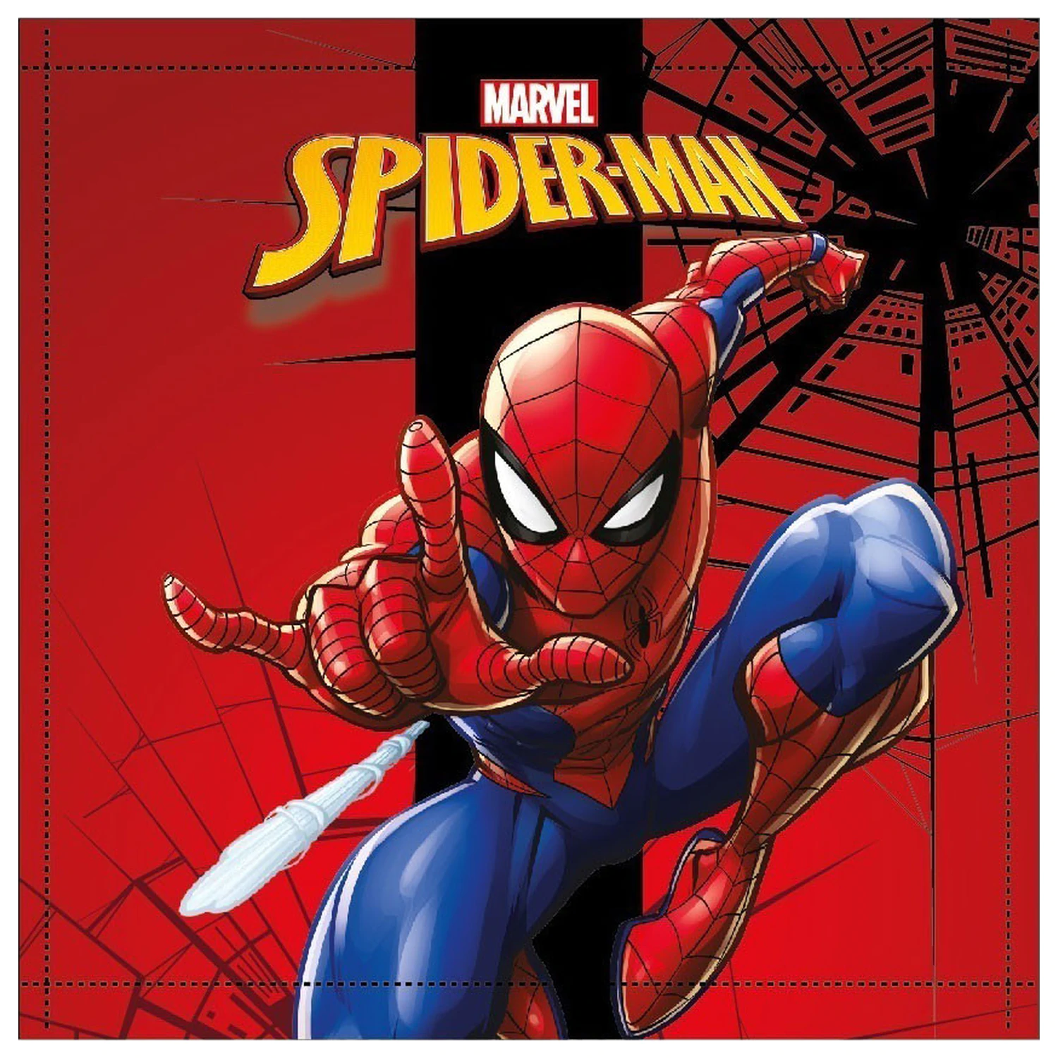 Spider-Man City Swing Hand Towel, Face Cloth, Towel 30x30cm product photo