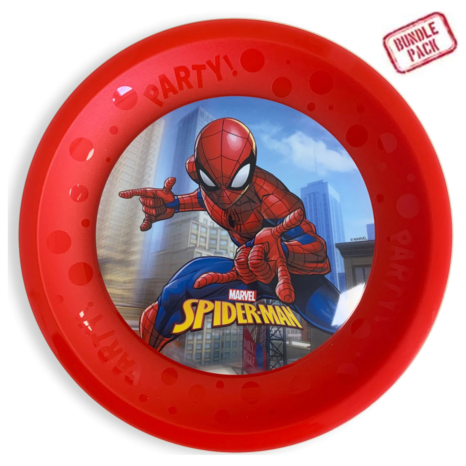 Spider-Man Crime Fighter micro premium plastic flat plate 4-piece set 21 cm product photo