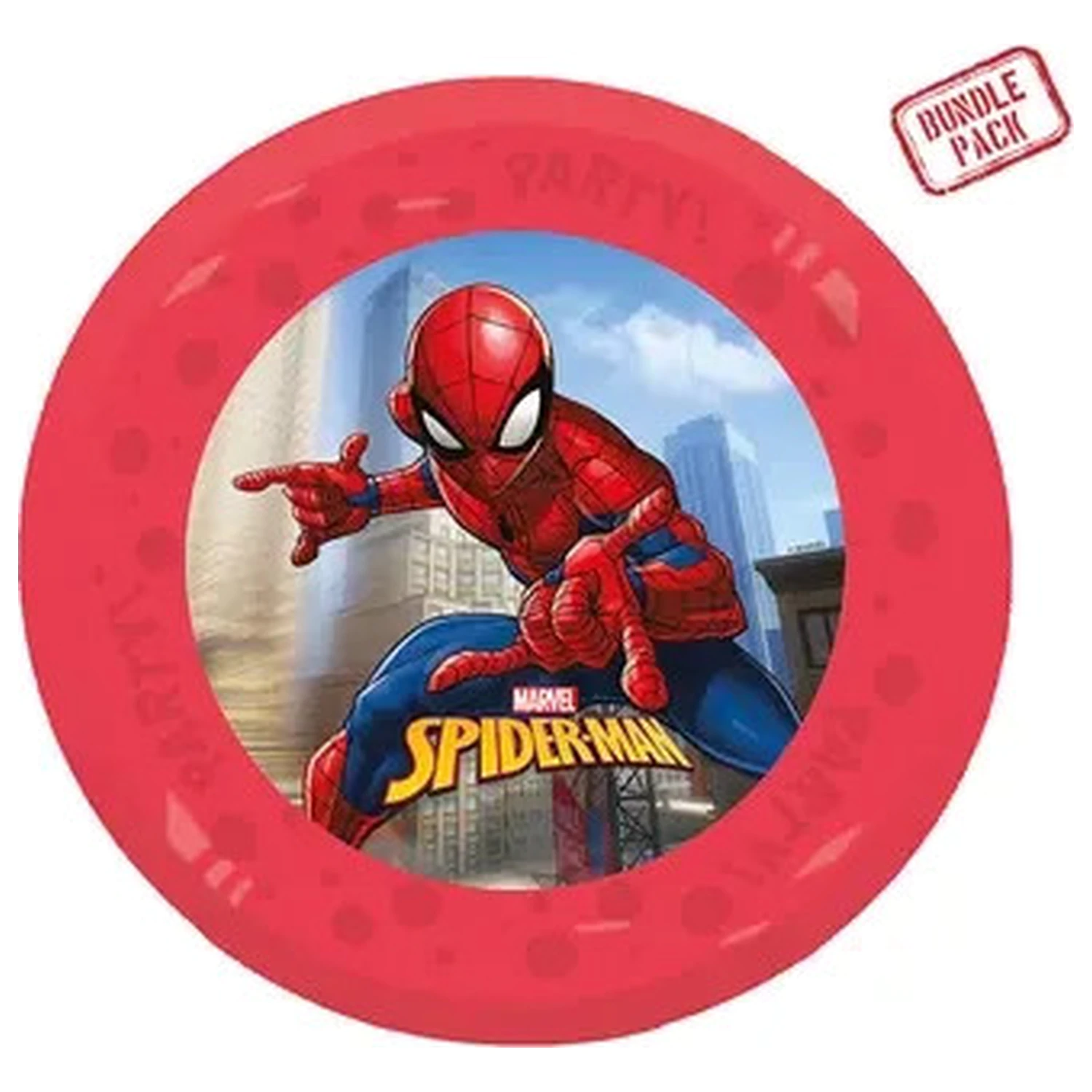 Spider-Man Crime Fighter micro premium plastic flat plate 4-piece set 21 cm product photo