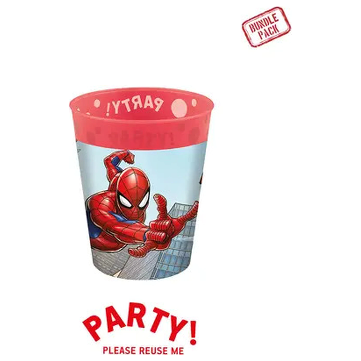 Spider-Man Crime Fighter micro premium plastic cup set of 4, 250 ml product photo