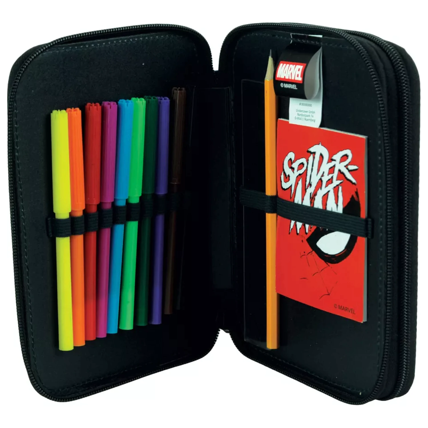 Spider-Man Evergreen pencil case filled 2-story product photo