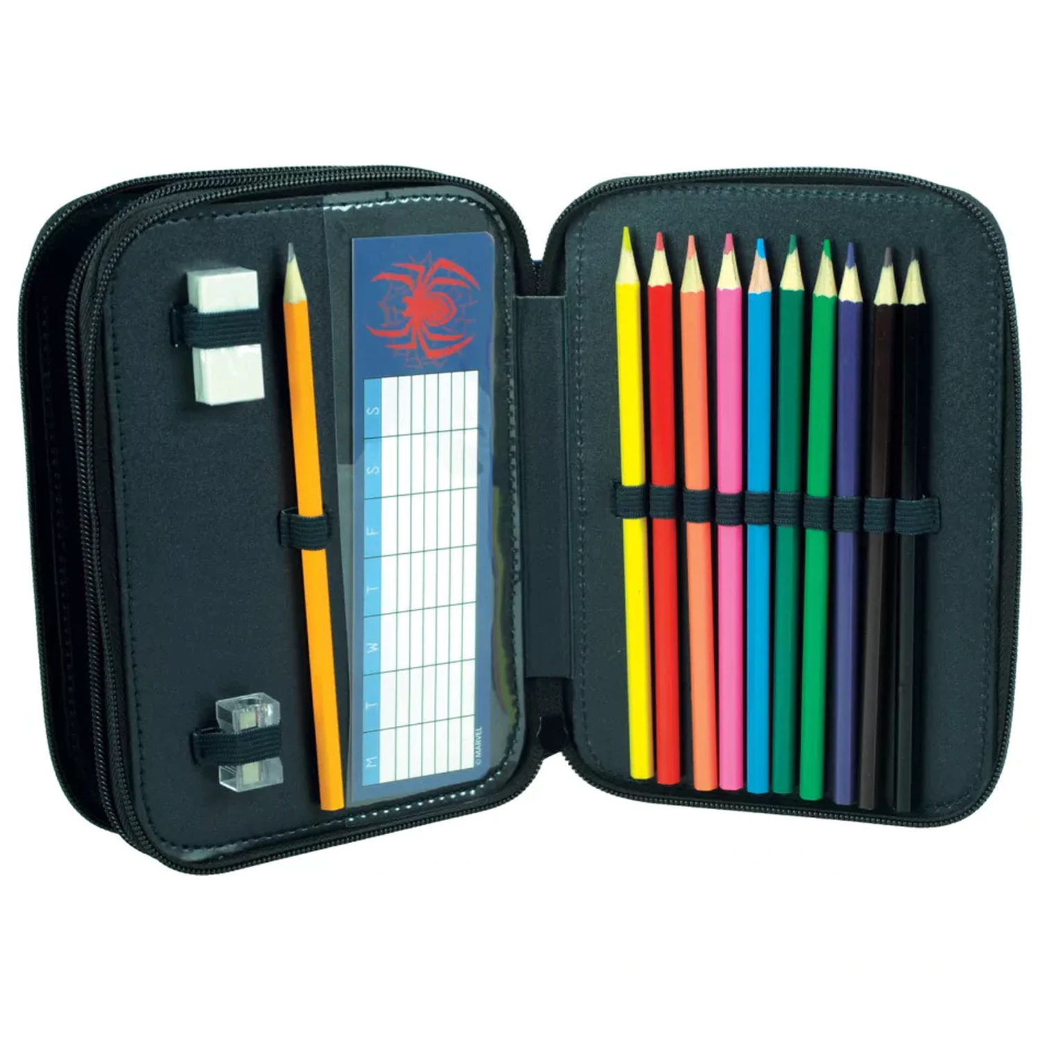 Spider-Man Evergreen pencil case filled 2-story product photo