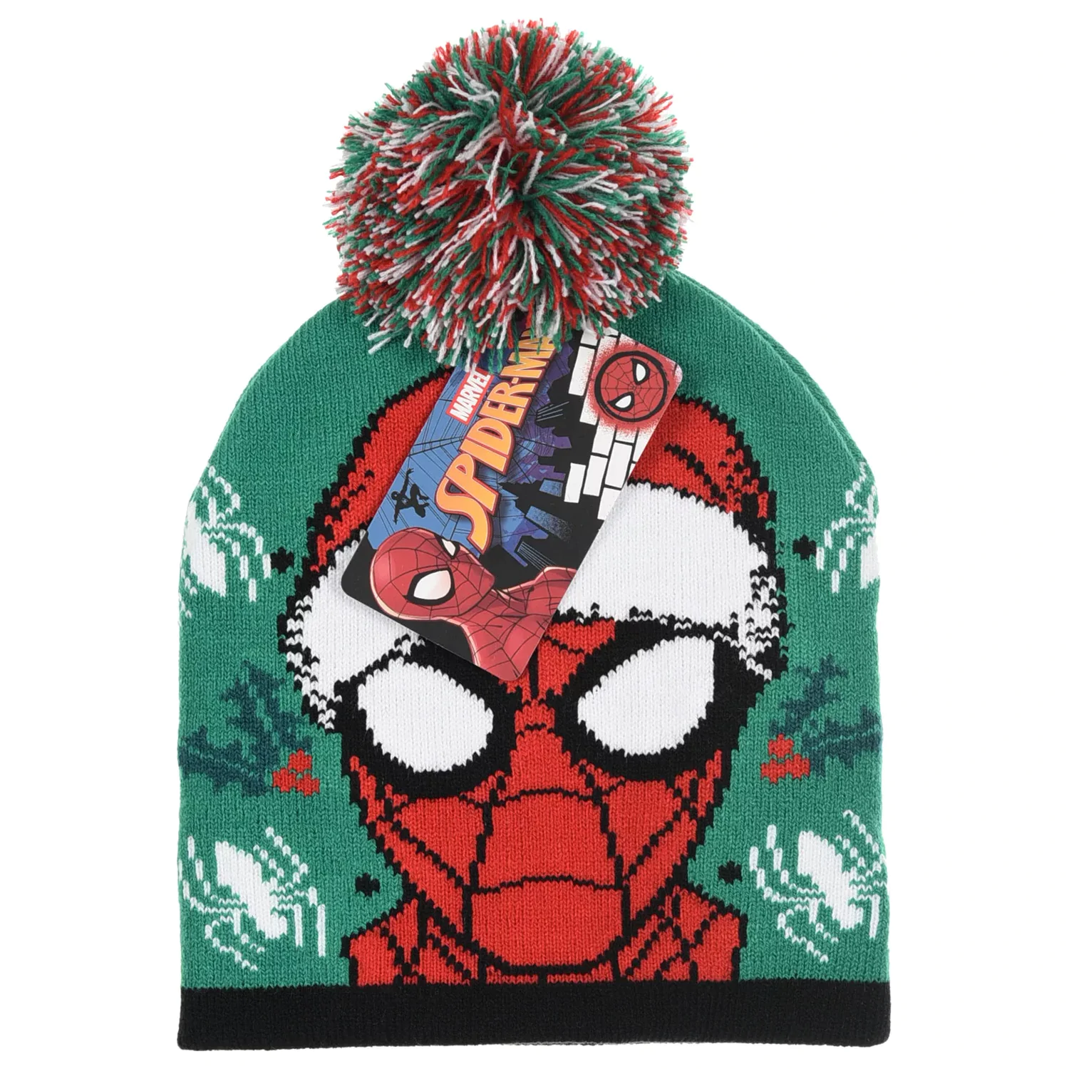 Spider-Man Green Hat Christmas Kids Beanie 52 cm product photo
