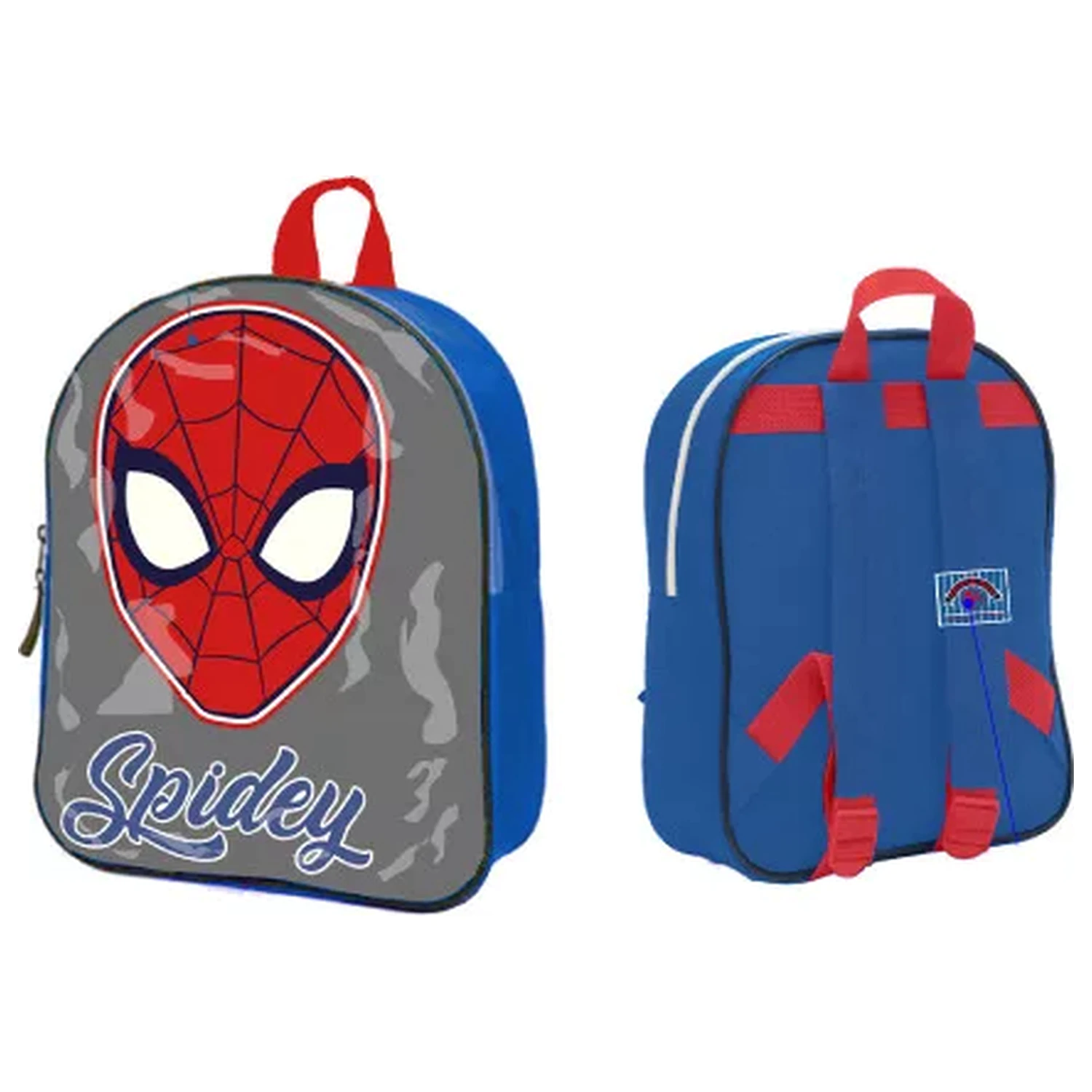 Spider-Man Grey Backpack, Bag 30 cm product photo