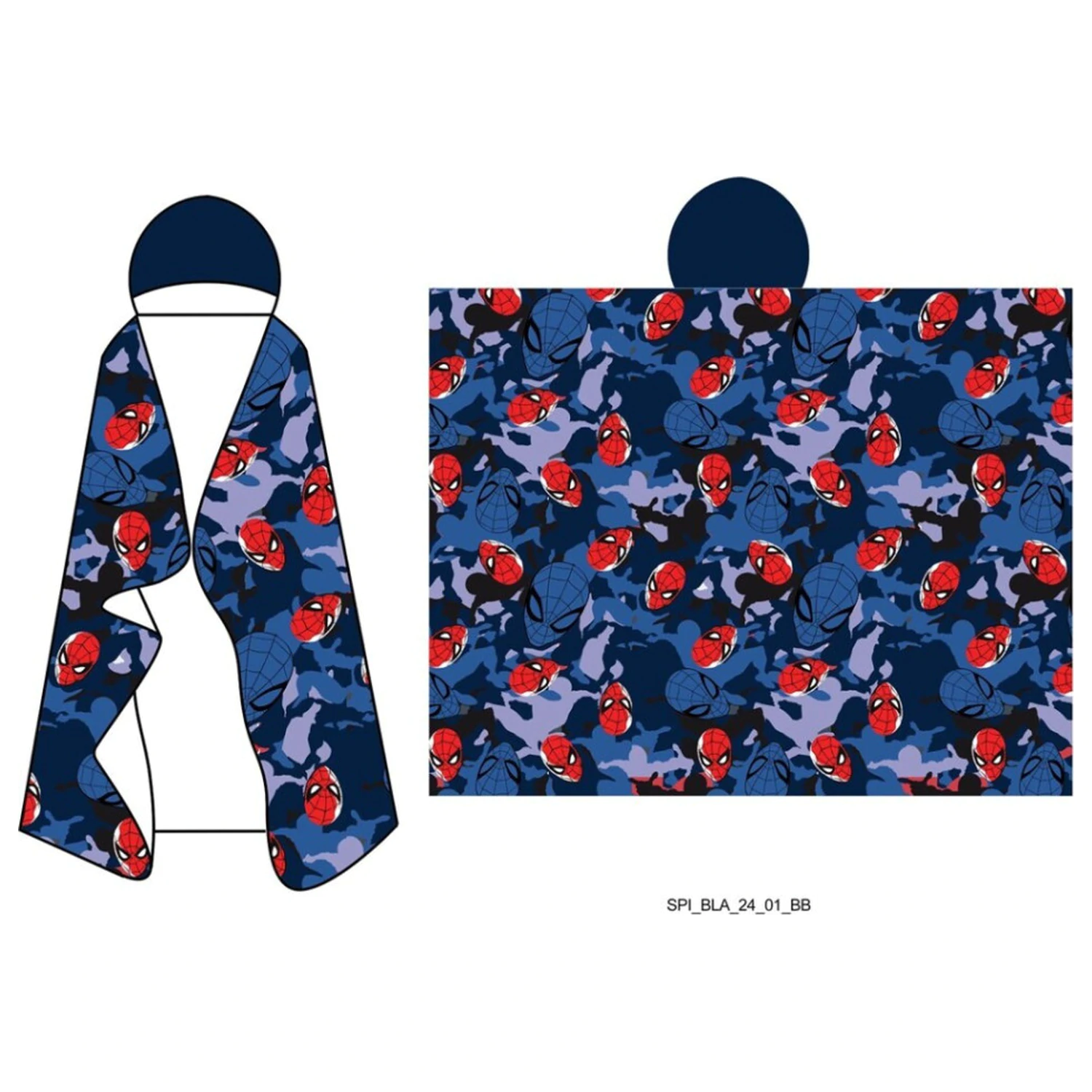 Spider-Man Hideout Hooded Blanket 120x150cm product photo