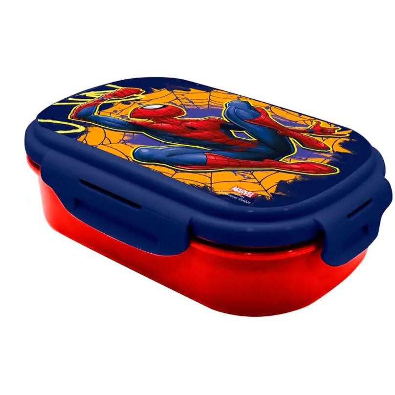 Spiderman Marvel lunch box + cutlery product photo