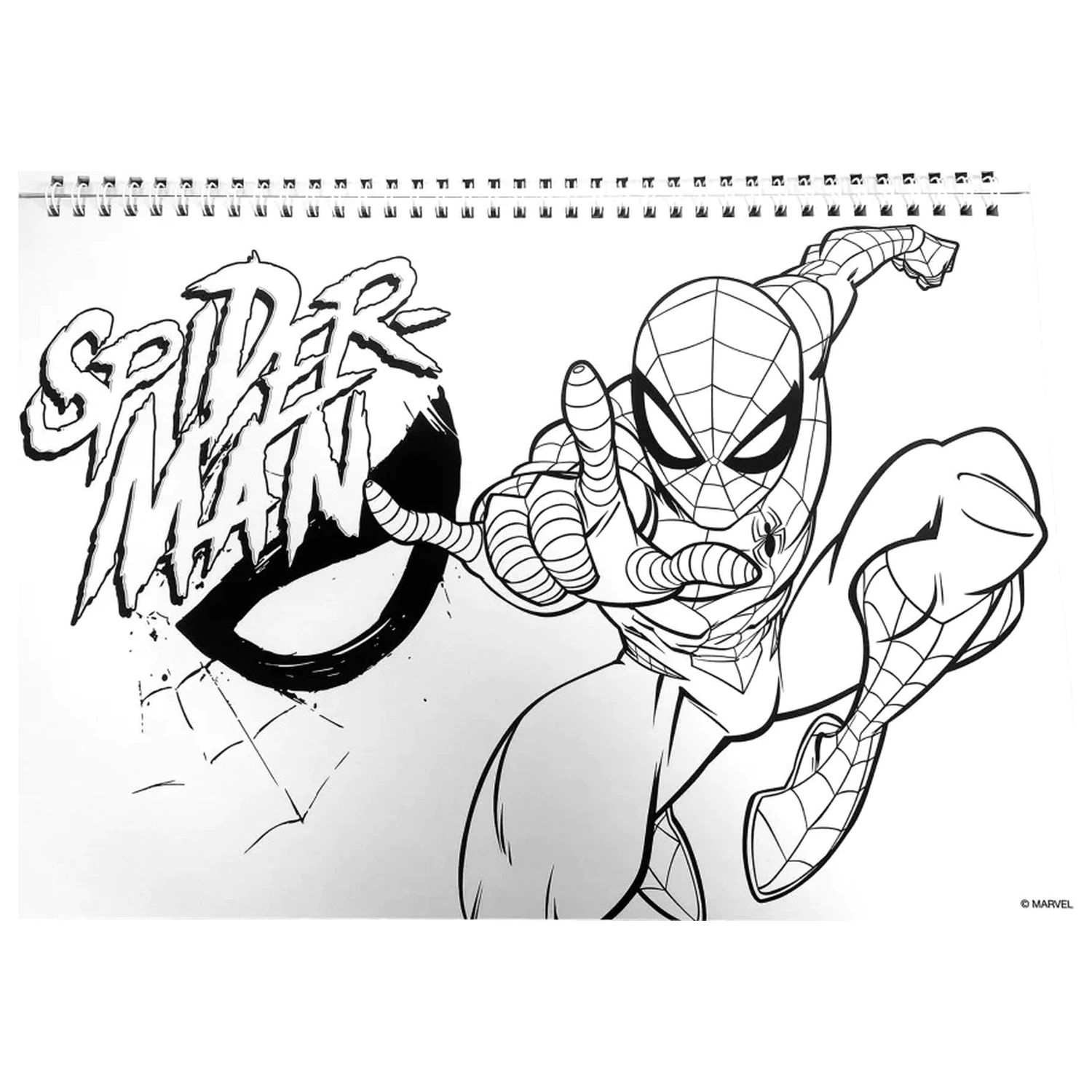 Spider-Man Miles Morales A4 Spiral Sketchbook 40 Sheets with Stickers product photo