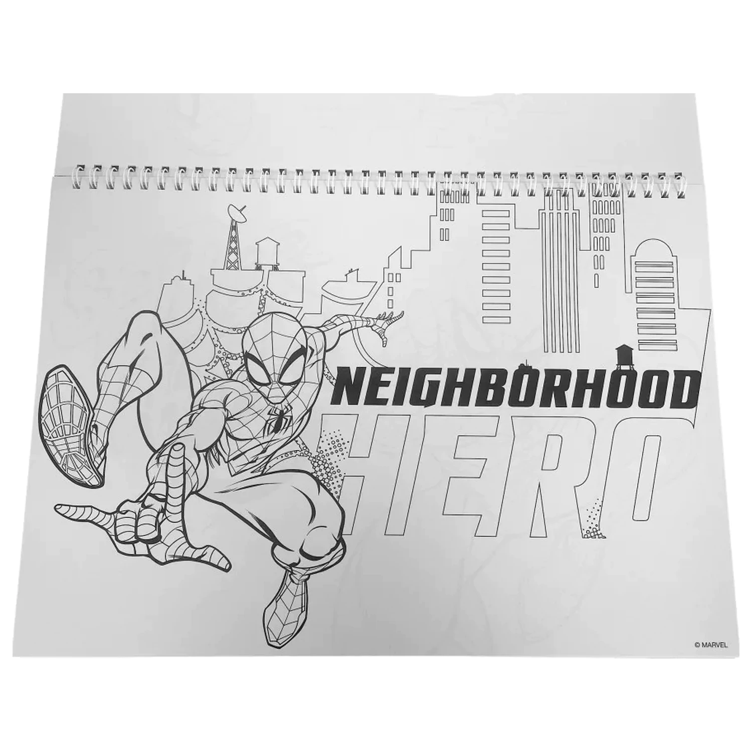 Spider-Man Miles Morales A4 Spiral Sketchbook 40 Sheets with Stickers product photo