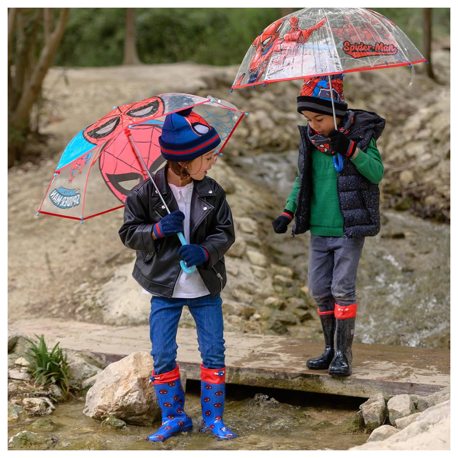 Spider-Man Rain Crawler kids transparent umbrella Ø71 cm product photo