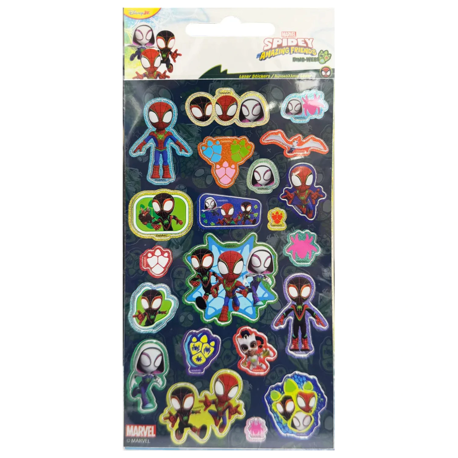 Spider-Man Spidey Dino Holographic Sticker Set product photo