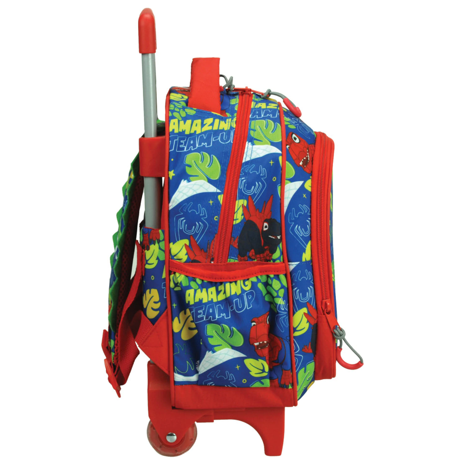 Spider-Man Spidey Dino-Webs Rolling Preschool Backpack, Bag 30 cm product photo