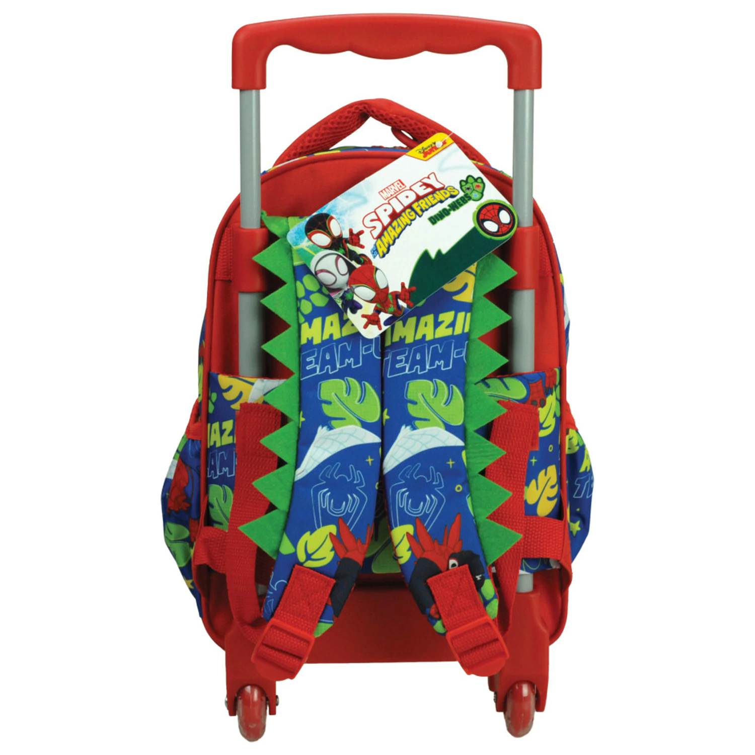 Spider-Man Spidey Dino-Webs Rolling Preschool Backpack, Bag 30 cm product photo