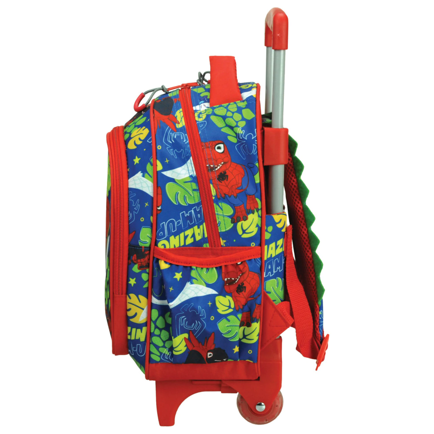 Spider-Man Spidey Dino-Webs Rolling Preschool Backpack, Bag 30 cm product photo