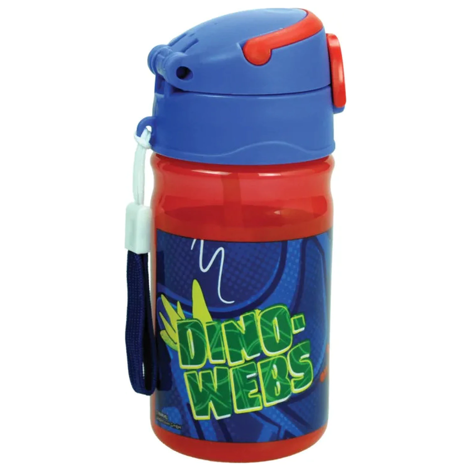 Spider-Man Spidey Dino Webs Plastic Straw Bottle with Hanger 350 ml product photo