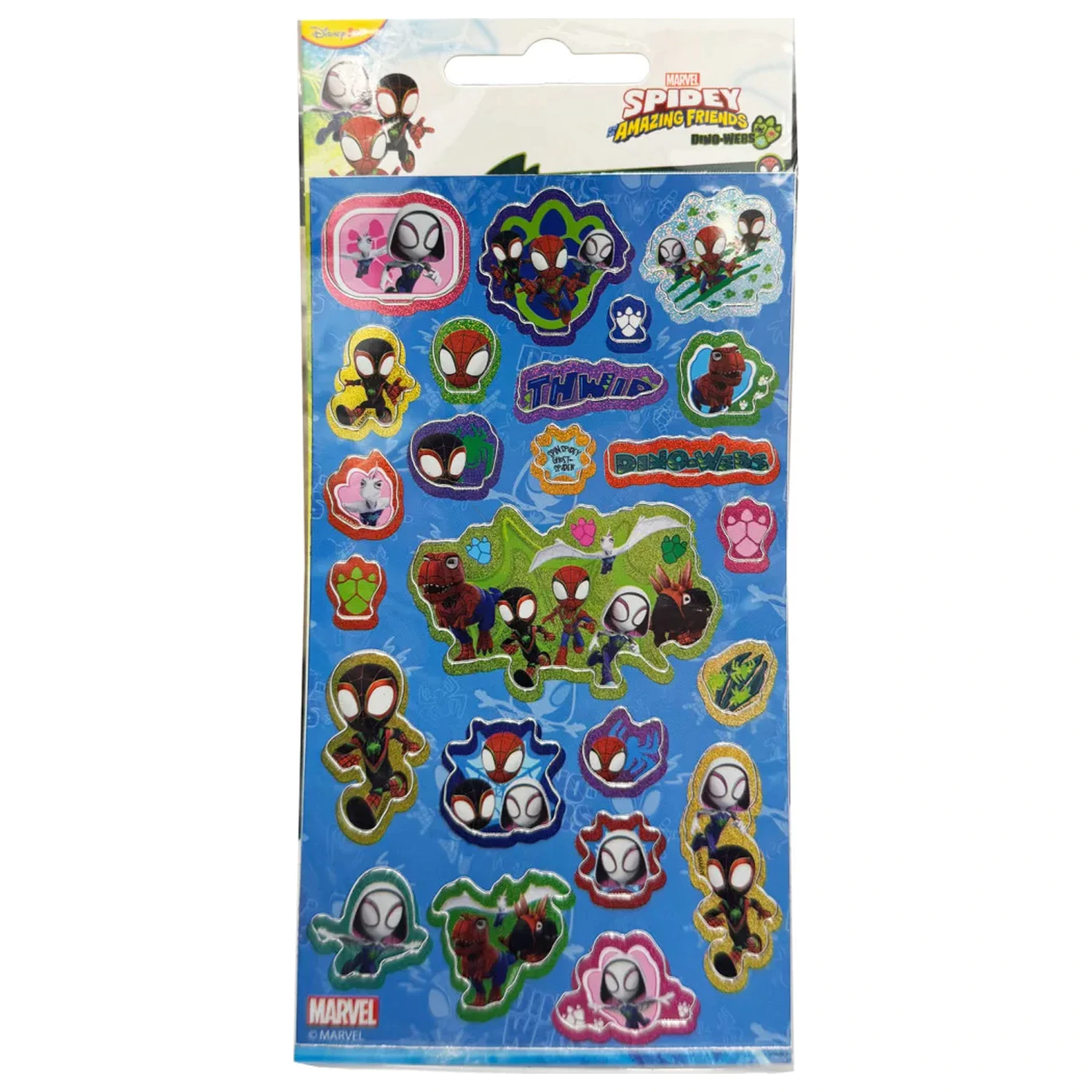 Spider-Man Spidey Dino Worlds Holographic Sticker Set product photo