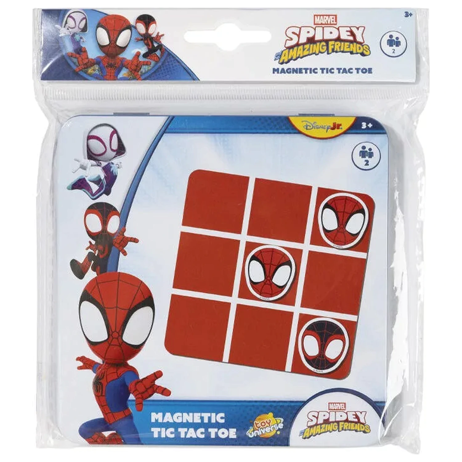Spider-Man Spidey Friends Magnetic Tic-Tac-Toe in Metal Box product photo