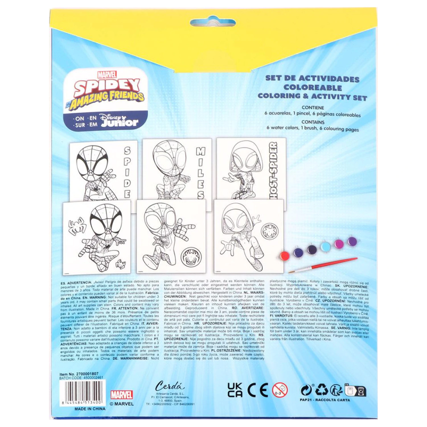 Spider-Man Spidey Friends Numerous Coloring Set product photo