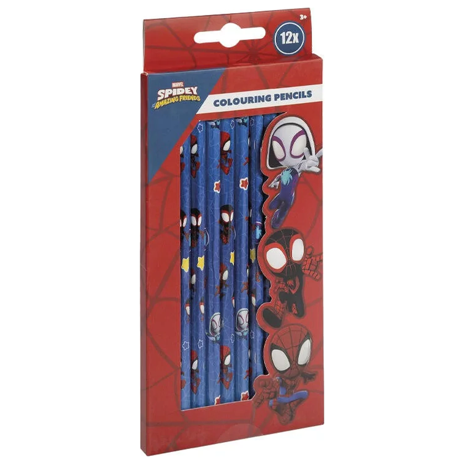 Spider-Man Spidey Friends Color Pencil Set 12 pcs product photo
