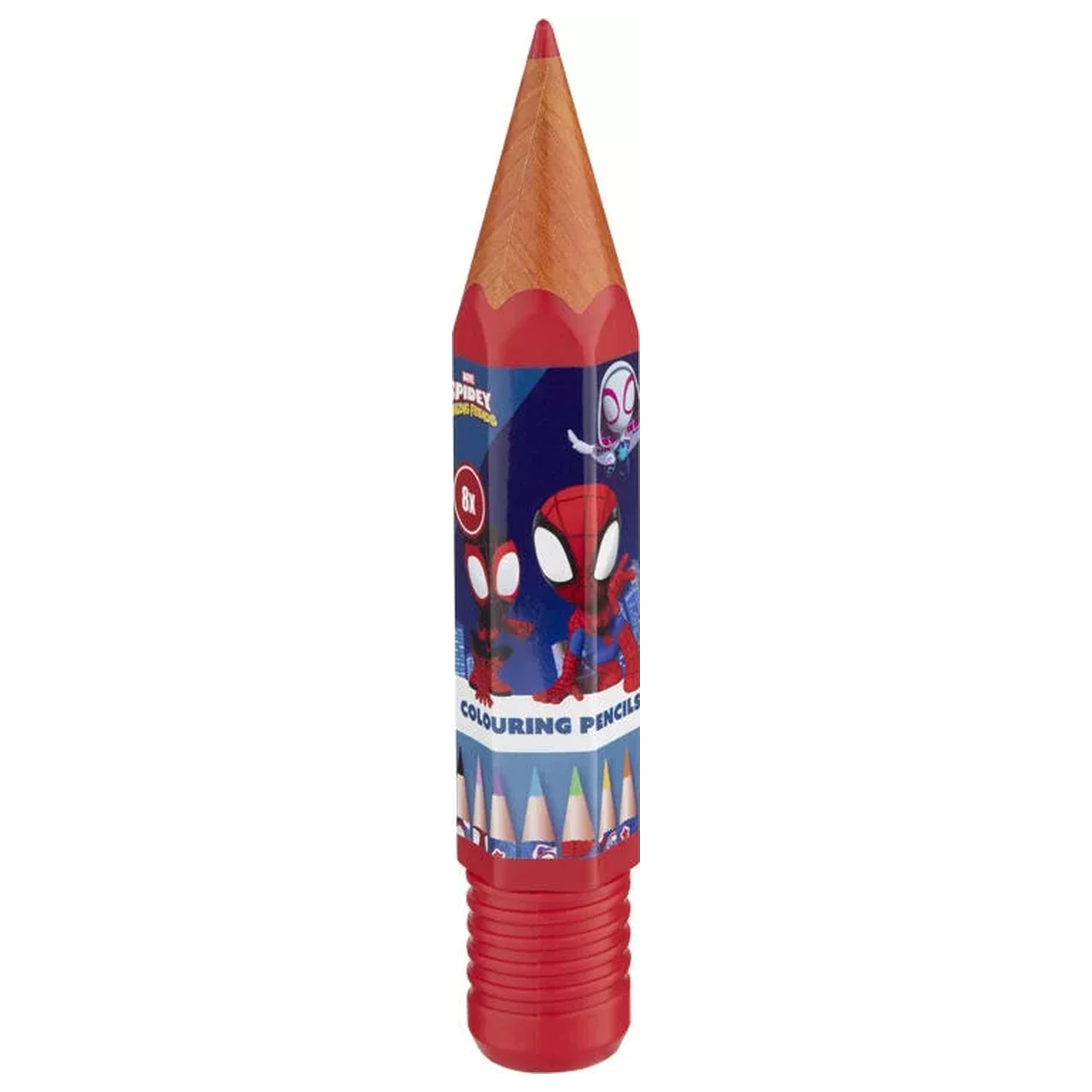 Spider-Man Spidey and His Amazing Friends Colored Pencil Set 8 pcs product photo