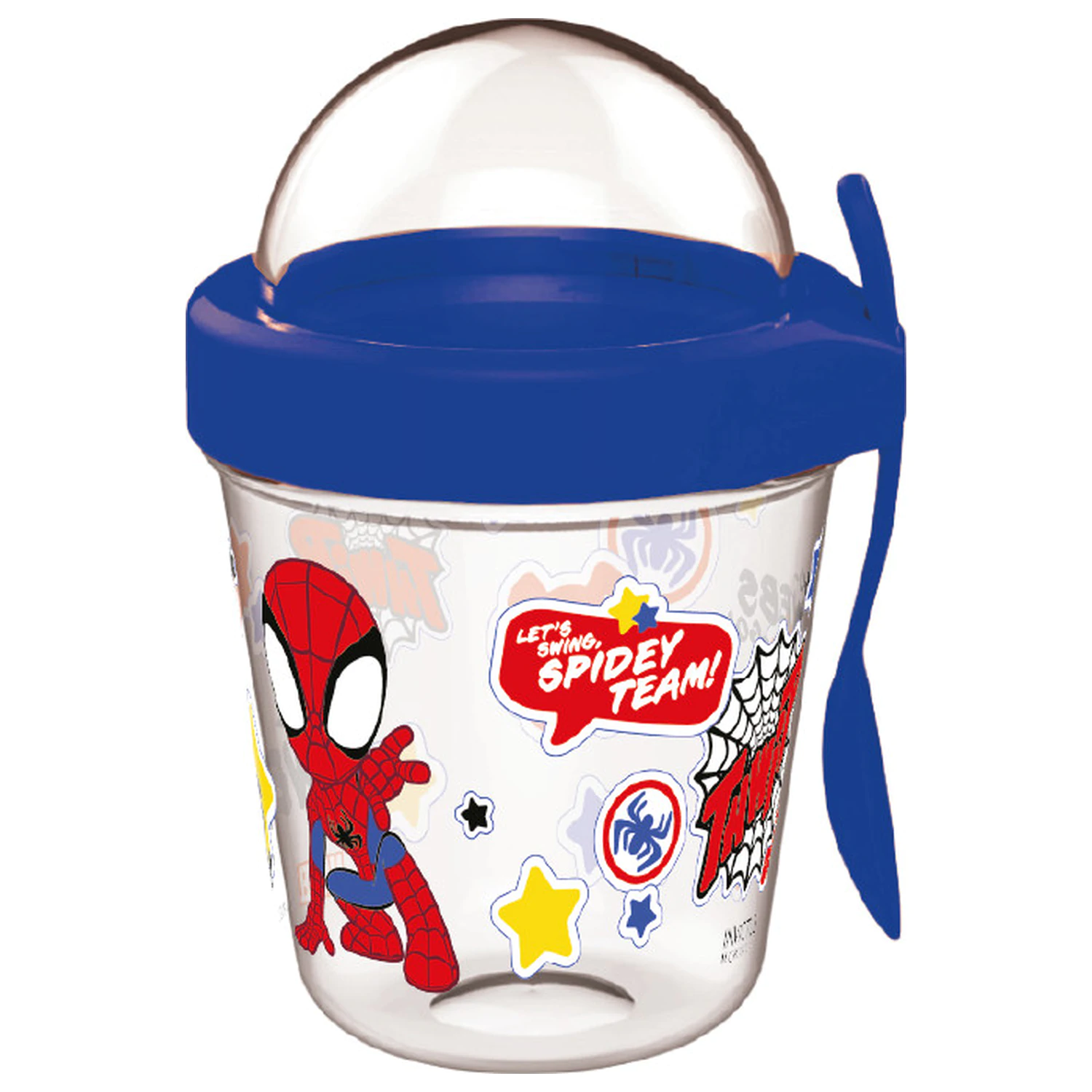 Spider-Man Spidey cup snack holder with lid and spoon 350 ml product photo