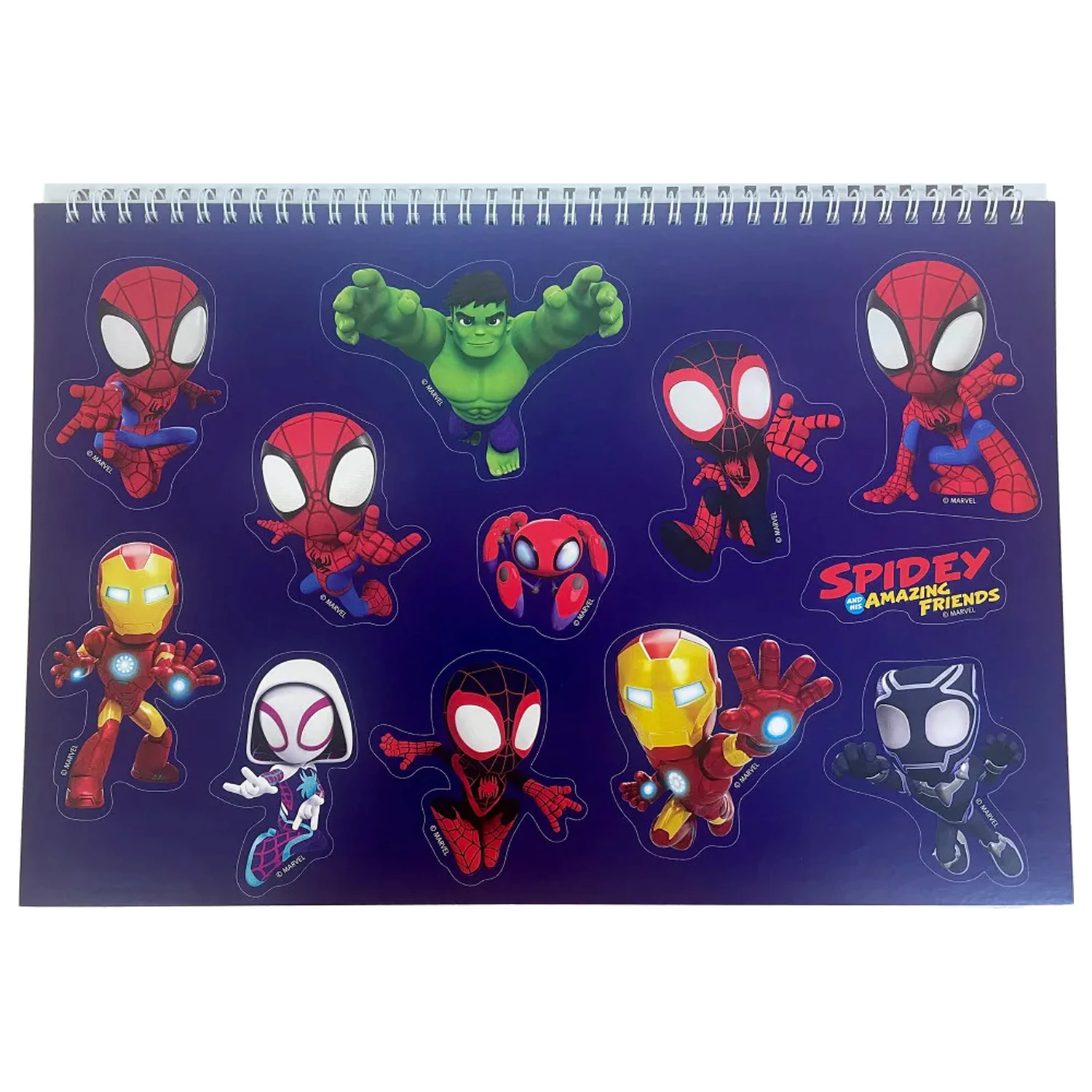Spider-Man Spidey Web A/4 Spiral Sketchbook 40 Sheets with Stickers product photo