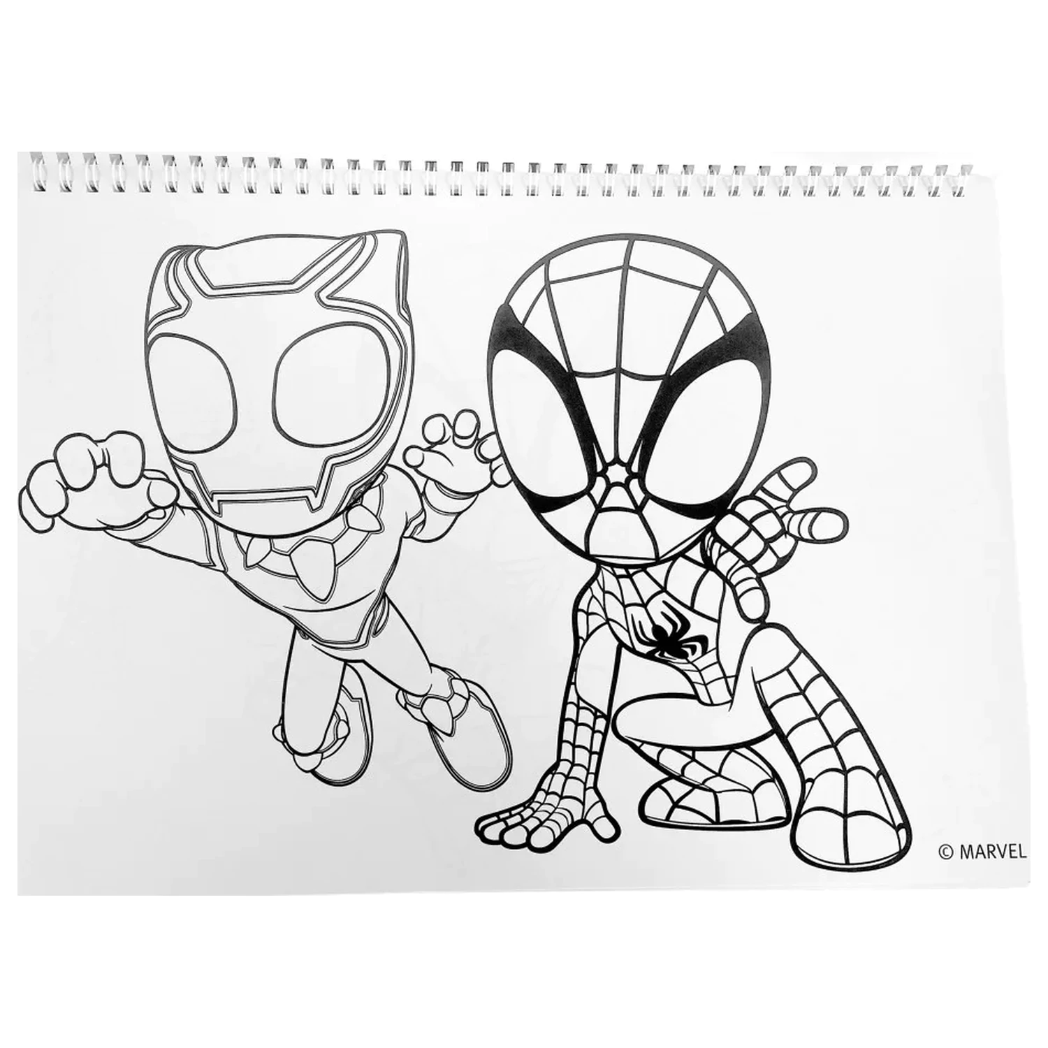 Spider-Man Spidey Web A/4 Spiral Sketchbook 40 Sheets with Stickers product photo