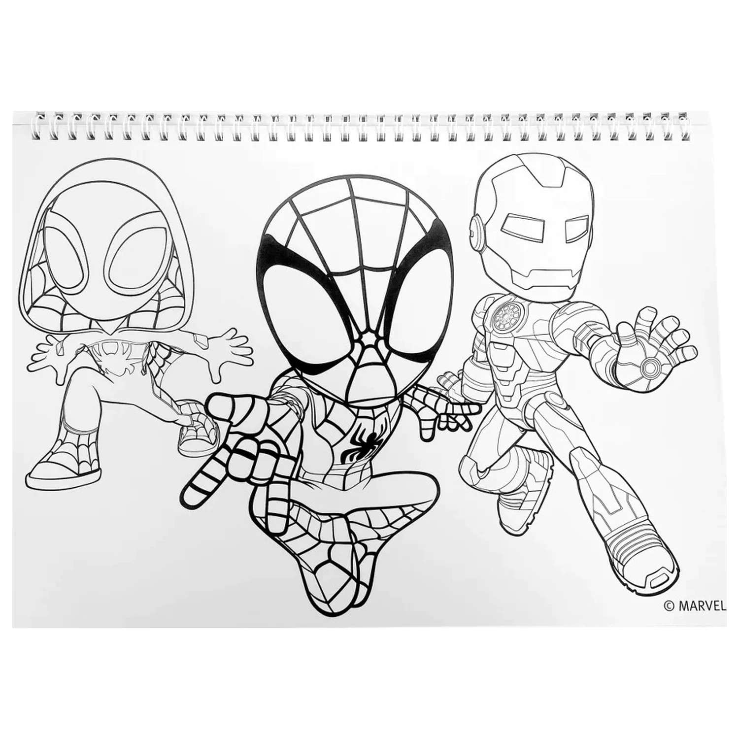 Spider-Man Spidey Web A/4 Spiral Sketchbook 40 Sheets with Stickers product photo