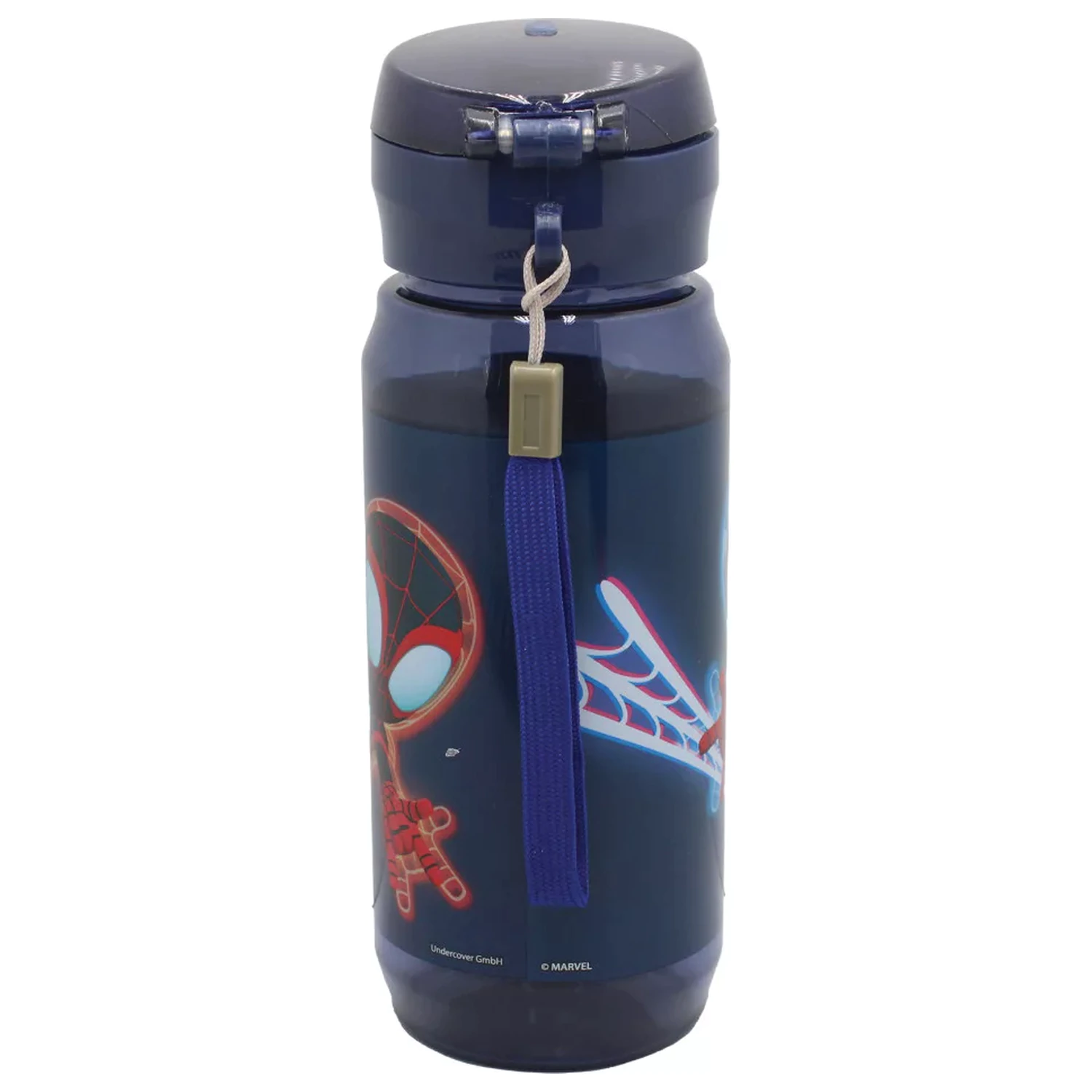 Spider-Man Spidey Web Plastic Water Bottle with Hanger 600 ml product photo