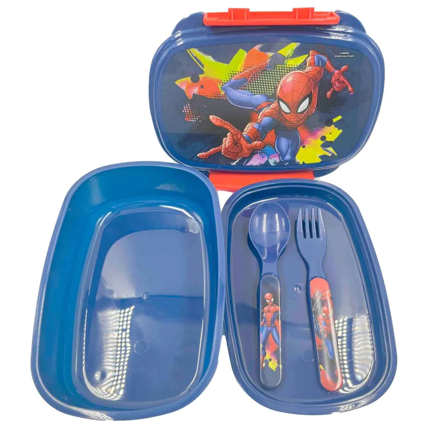 Spider-Man Splotch Sandwich Box + Cutlery Set product photo