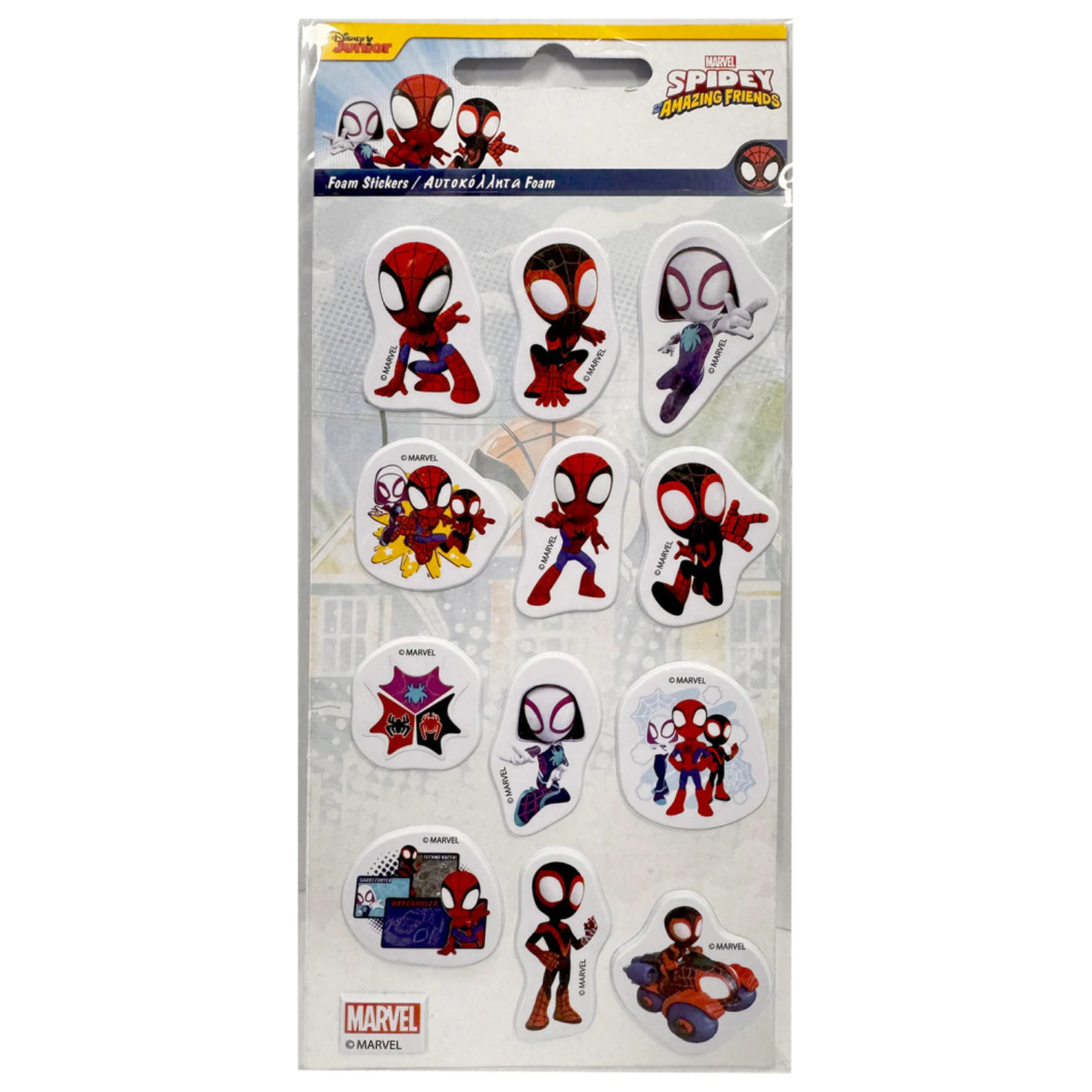 Spider-Man Techno Racer Puffy Sponge Sticker Set product photo