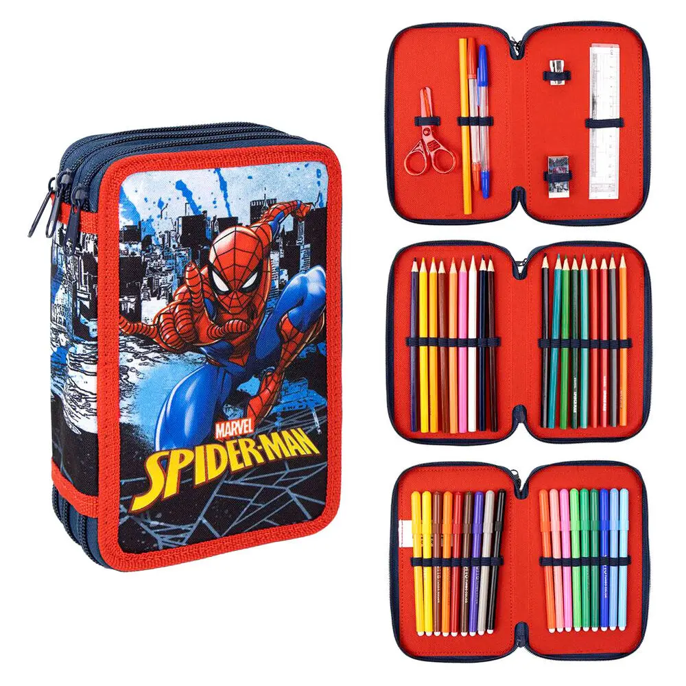 Marvel Spiderman triple pencil case termékfotó