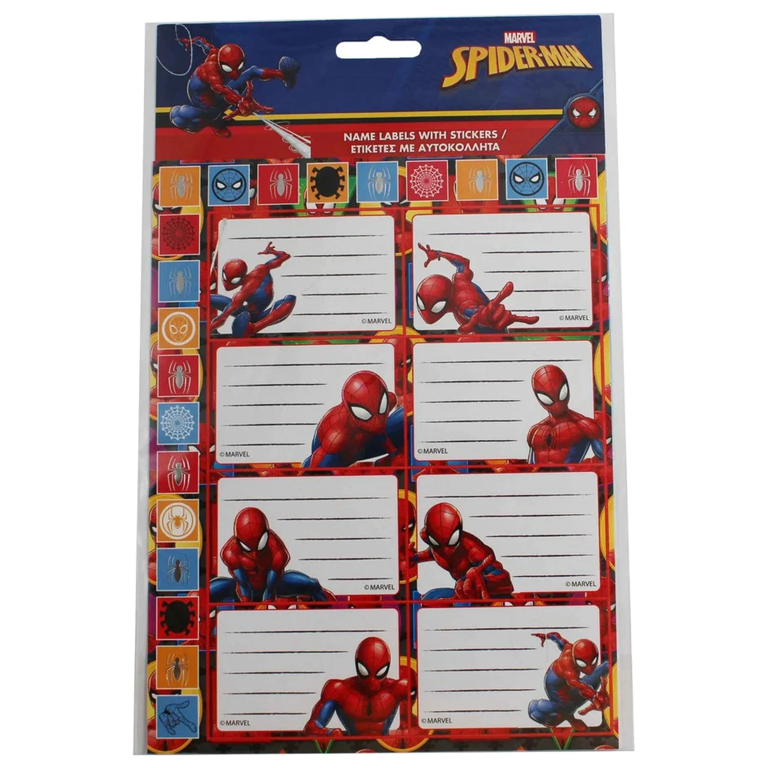 Spider-Man Wall notebook label with sticker 16 pcs product photo