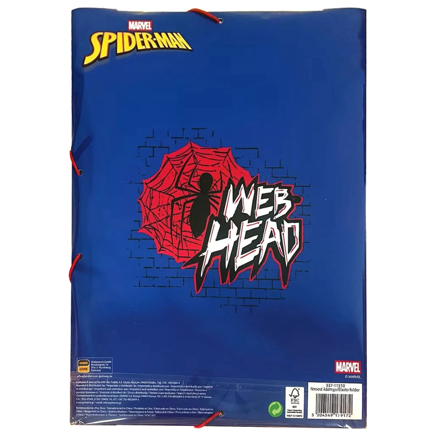 Spider-Man Web Head A/4 Elastic Folder product photo