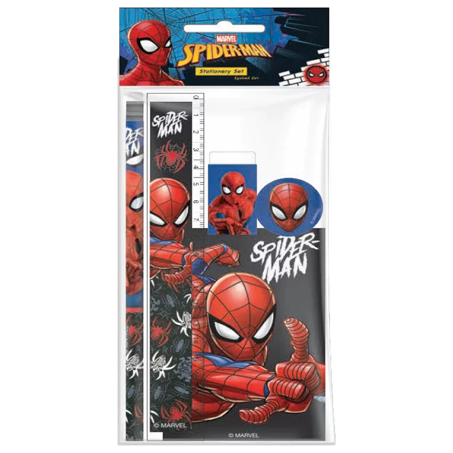 Spider-Man Web Head Stationery Set 5 pcs product photo