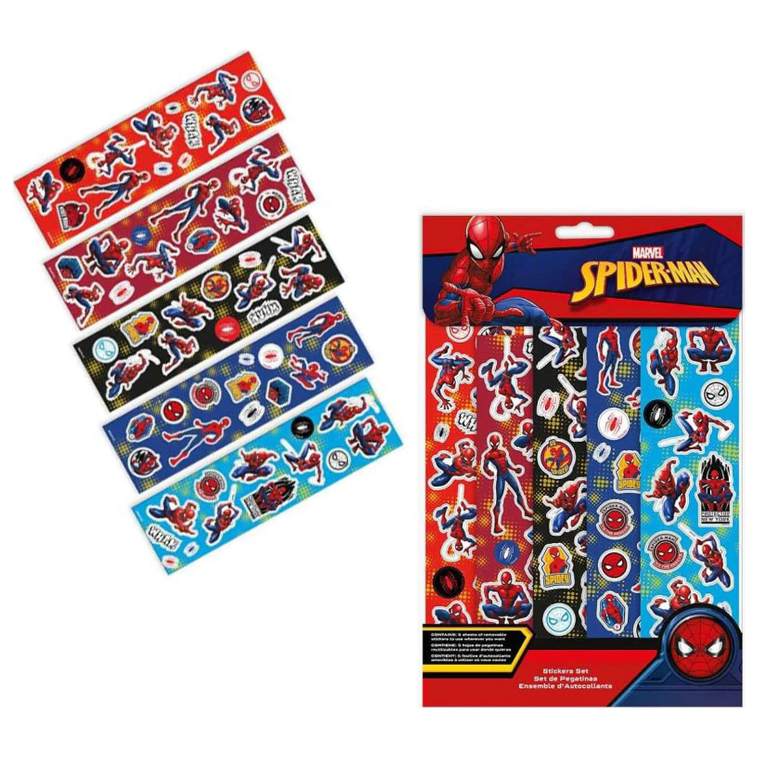 Spider-Man Web Sticker Set 5 Sheets product photo