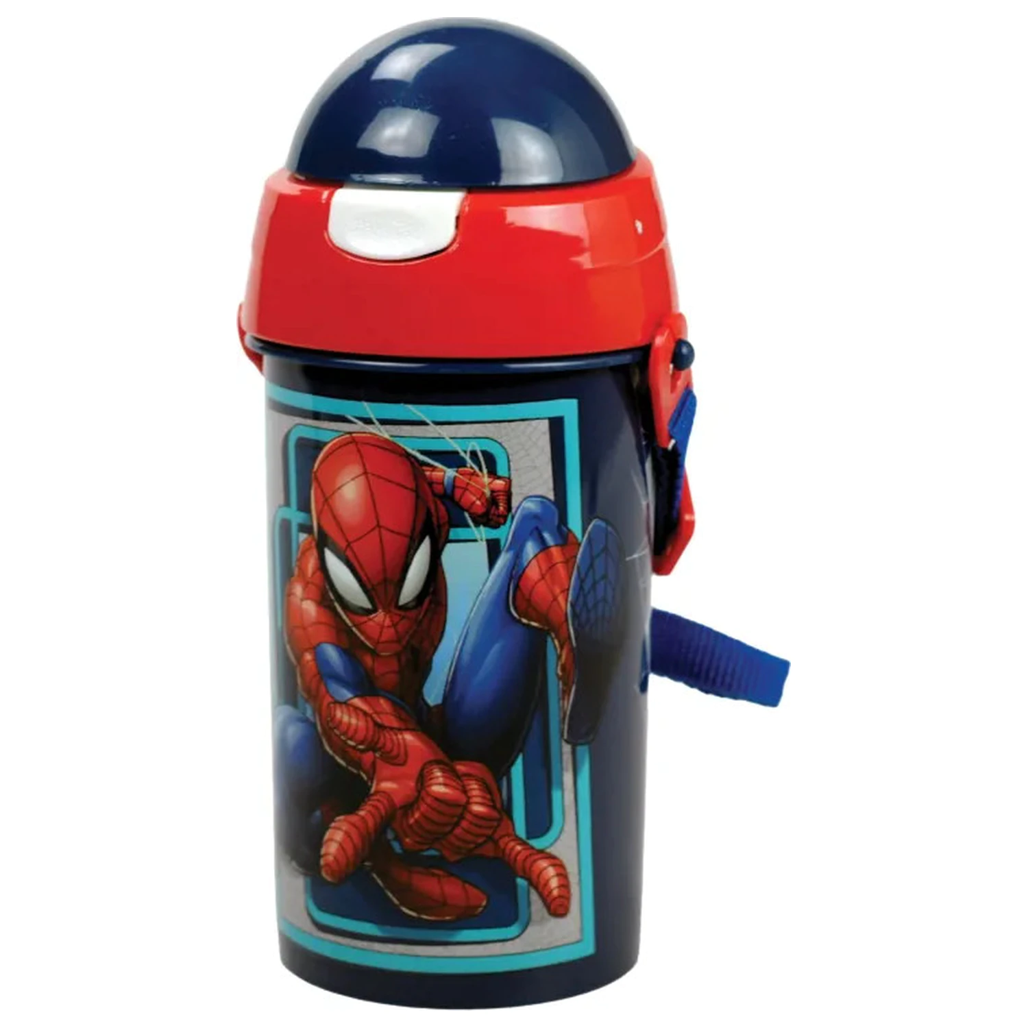 Spider-Man World plastic straw bottle with hanger 500 ml product photo
