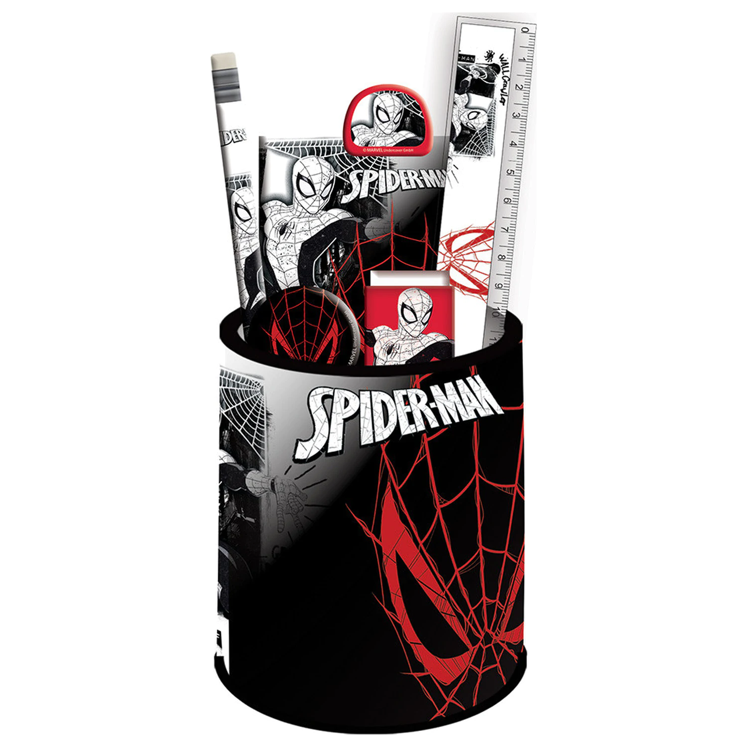 Spider-Man World of Webs Stationery Set 7-piece product photo