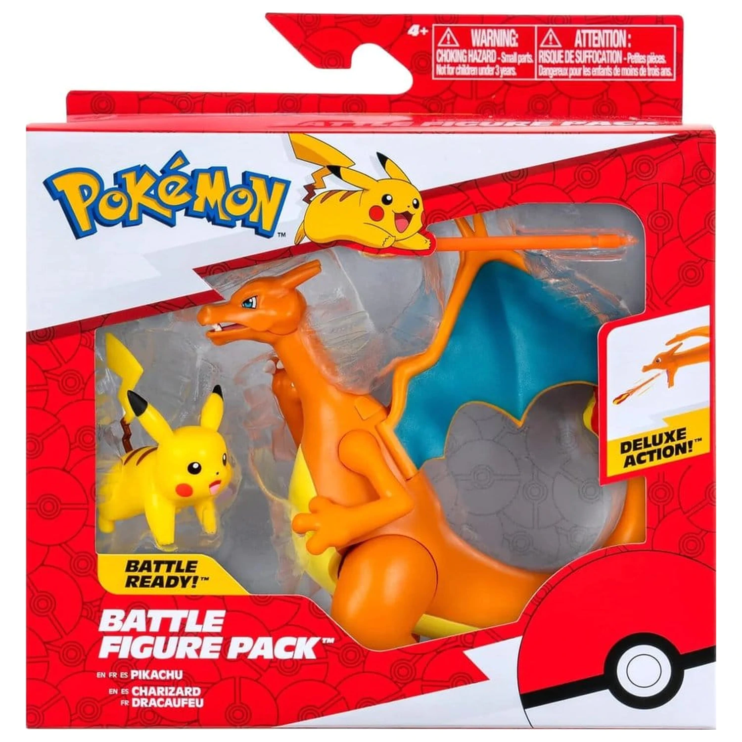 Pokémon Figure 2-Pack Charizard 11 cm & Pikachu 5 cm product photo