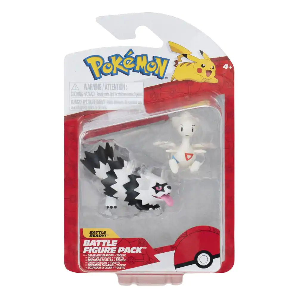 Pokémon Figure 2-Pack Galarian Zigzagoon &amp; Togetic with Stand 8 cm product photo