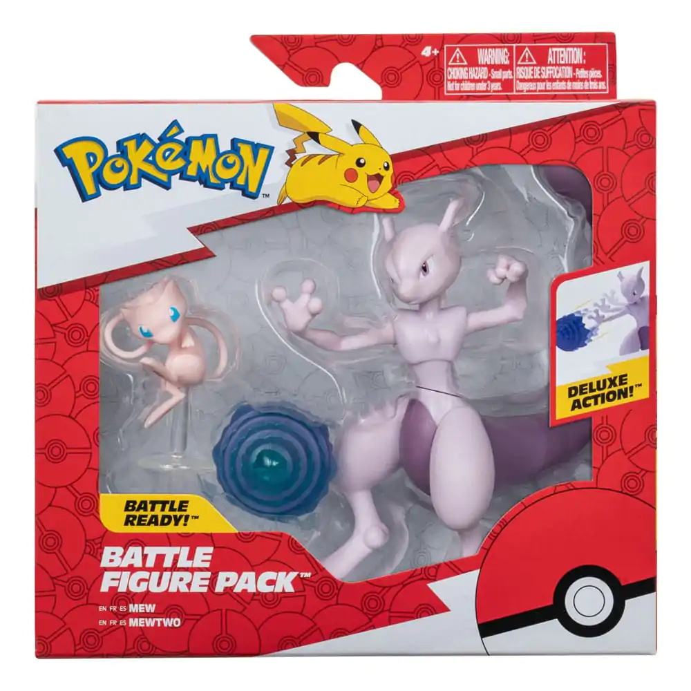 Pokémon Figure 2-Pack Mewtwo 10 cm & Mew 5 cm product photo