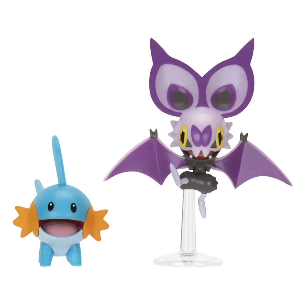 Pokémon Figure 2-Pack Mudkip &amp; Noibat with Stand 8 cm product photo